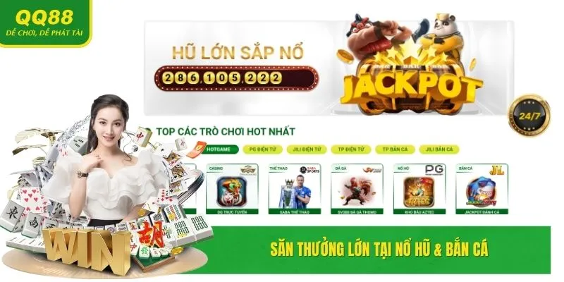 QQ88 🎖️ Nhà Cái Casino QQ88 Cool Link Truy Cập QQ8827 T5/2025 17 Săn thưởng hấp dẫn tại Nổ hũ & Bắn cá